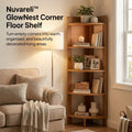 Nuvareli™ GlowNest Corner Floor Shelf